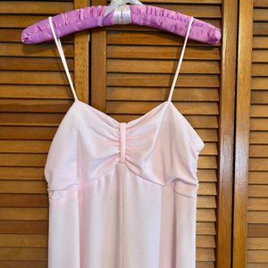 Vintage 80's Spaghetti Strap Long Dress with Short Sleeve-Lace Edged Jacket